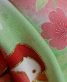 七五三7歳女の子用 四つ身[吉澤友禅・正絹]薄ピンクに四色ぼかし・おしどりと桜の古典柄No.299O